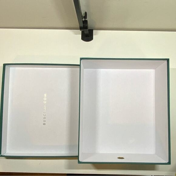 Buscemi | Shoe Box & 2 Dust Bags | Green | 14 W x 12 H x 5.25 D Inch - Picture 7 of 16